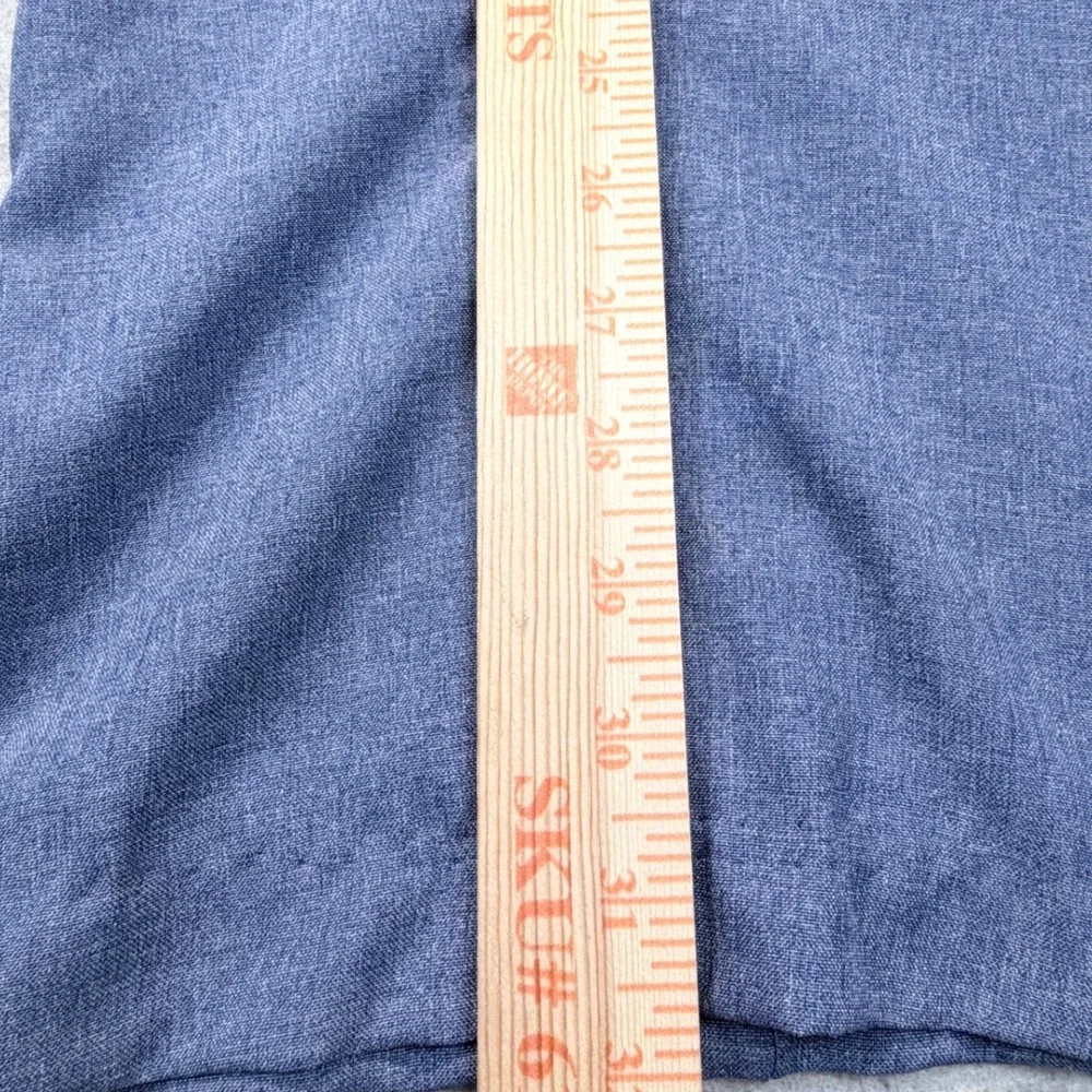 A+ School Apparel Dress Pants Mens 46 Blue USPS Spec Made in USA Flat Front